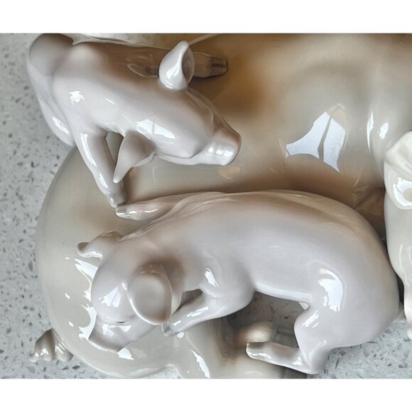 Lladro Porcelain Figurine "Piggy Pile" 01001354 Collectible Gift Animal Lover - Picture 10 of 16